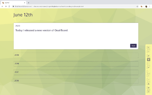 Goal Board screenshot