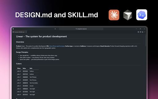DESIGN.md Inspector screenshot
