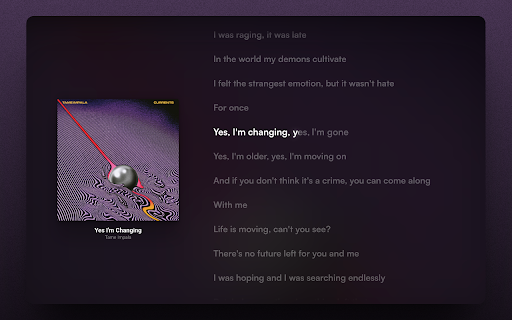 Better Lyrics (Lyrics for Youtube Music) screenshot