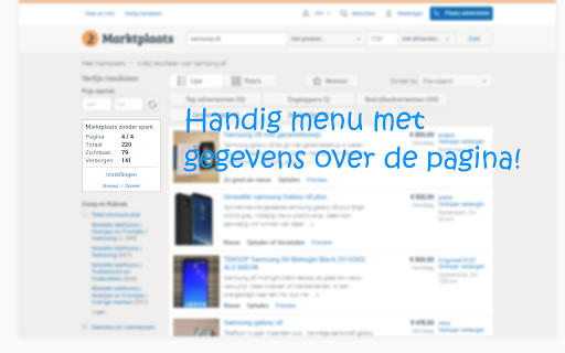Marktplaats zonder spam screenshot