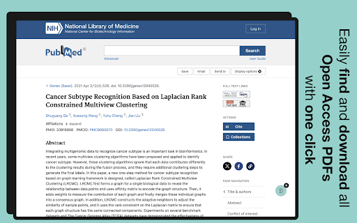 CiteDrive LibraLink: Open Access Navigator screenshot