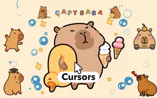 Capybara Cursor ★ Custom Cursor for Chrome™ screenshot