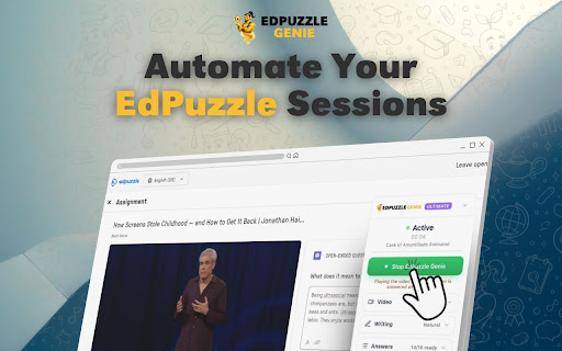 EdPuzzle Genie – Edpuzzle Answers & Auto Solver screenshot