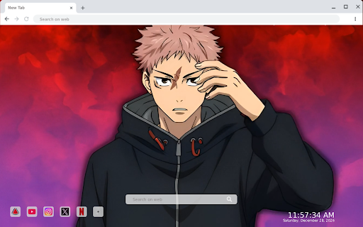 Yuji Itadori Dark Awakening Anime Live Wallpaper screenshot