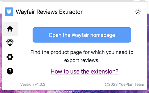 Wayfair™ Reviews Extractor screenshot