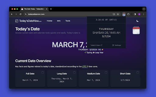 Today's Date screenshot