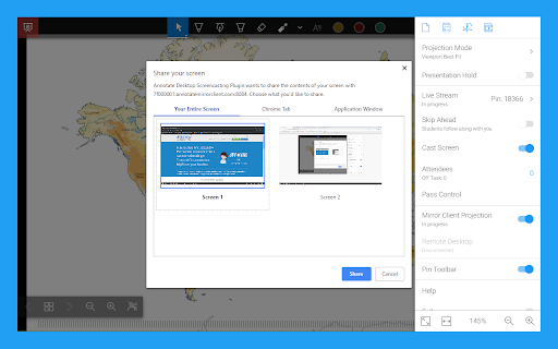 Annotate: Web Annotations with Screen Sharing screenshot