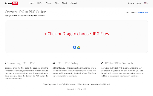 JPG to PDF screenshot
