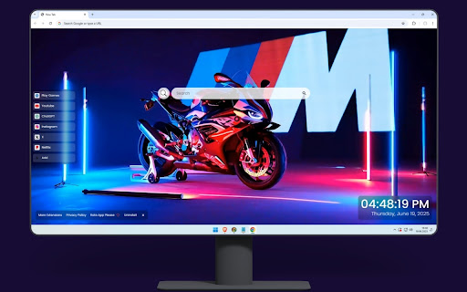 BMW M 1000 RR Neon Live Wallpaper screenshot