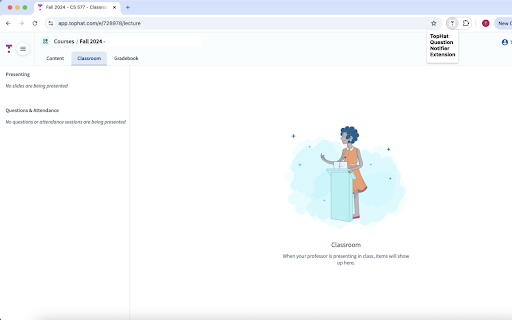 TopHat Question Notifier screenshot