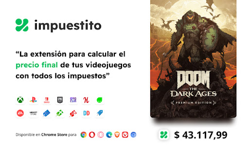 Impuestito: precio final juegos con impuestos screenshot