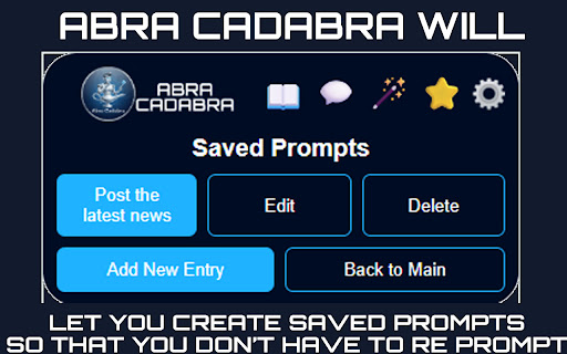 Abra Cadabra - AI Browser Control Agent screenshot