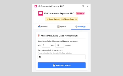 IG Comments Exporter PRO screenshot