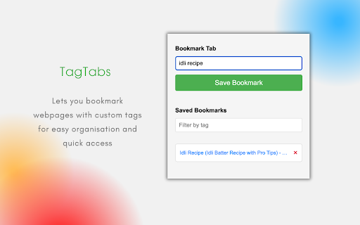 TagTabs screenshot