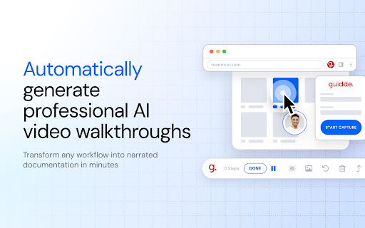 Guidde - Magically create video documentation screenshot