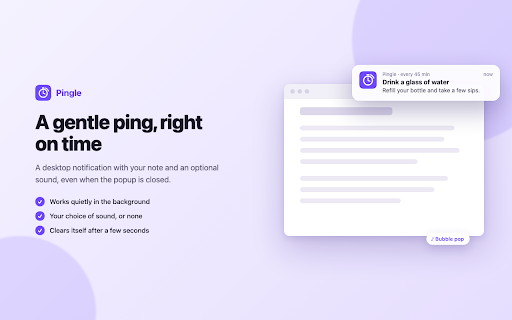 Pingle – Repeating Reminders screenshot