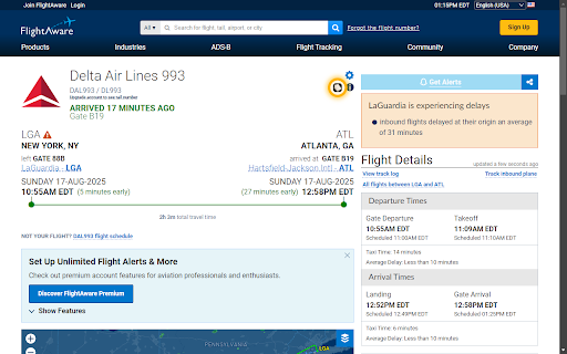 FlightAware → SimBrief Converter screenshot
