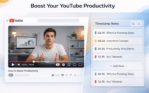 YouTube Timestamp Notes screenshot