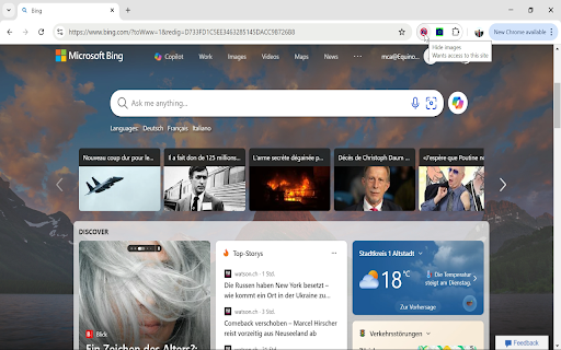 Remove images screenshot