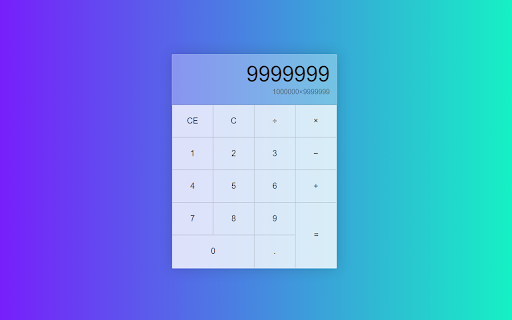 Calculator Chrome screenshot