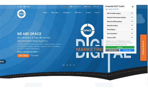 Essential SEO Toolkit (SEO Analysis Tool) from Opace screenshot