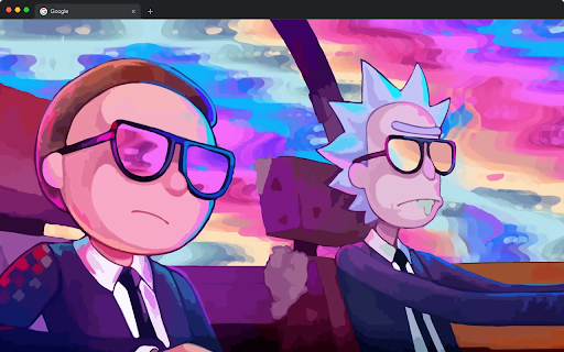 Rick and Morty Riding Live Wallpaper screenshot