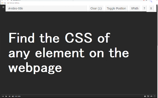 CSS Selector screenshot