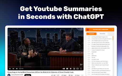 Youtube Transcript screenshot