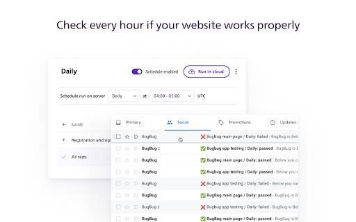 BugBug Automation Testing screenshot