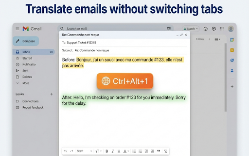 PowerInput : AI Translate, Rewrite & Style Inline with Shortcuts screenshot
