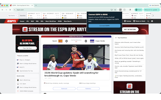 BDGE Fantasy Connector screenshot