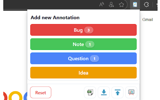 Exploratory Testing Extension screenshot