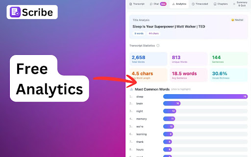 Transcribe & Chat to Videos | Scribe screenshot