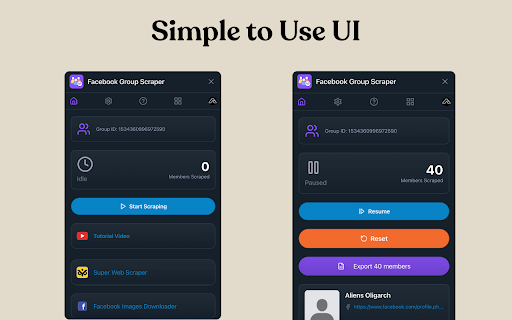 Group Scraper screenshot