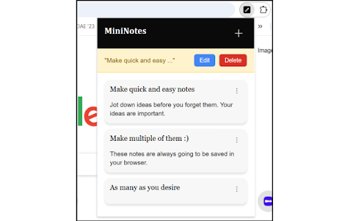 MiniNotes - Make notes and tasks screenshot