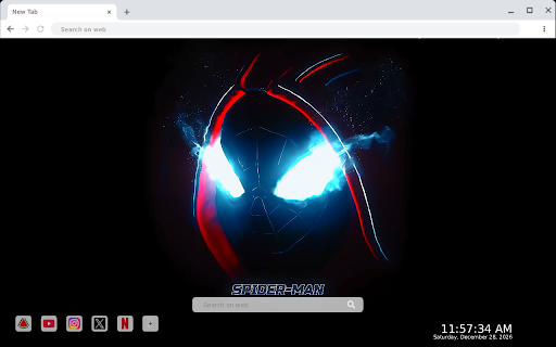 Black Spider Man Live Wallpaper screenshot