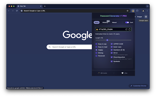 Password Generator PRO screenshot