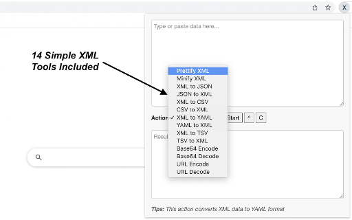 XML Tools screenshot