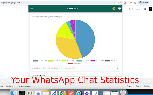 chatChart - Statistics for WA Chats screenshot
