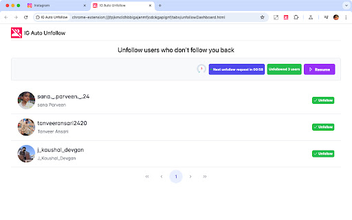 Auto Unfollow screenshot