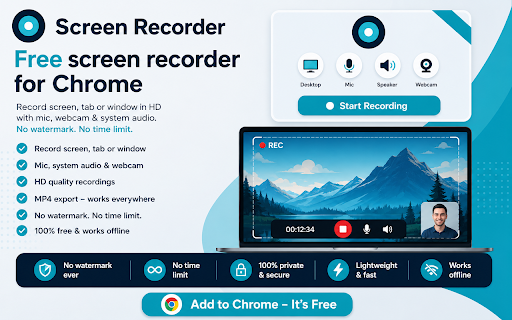 Screen Recorder Free HD No Watermark screenshot