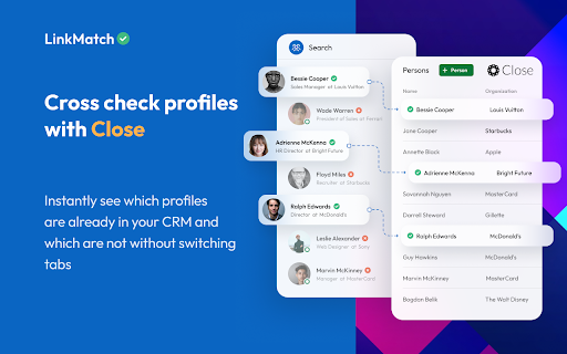 LinkMatch for Close screenshot