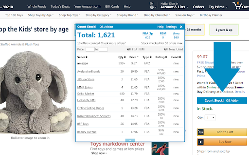 Online Seller Addon screenshot