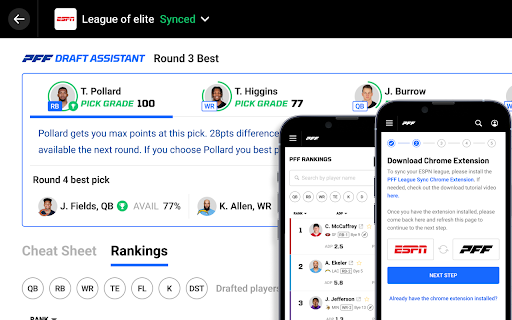 PFF for your Fantasy League screenshot