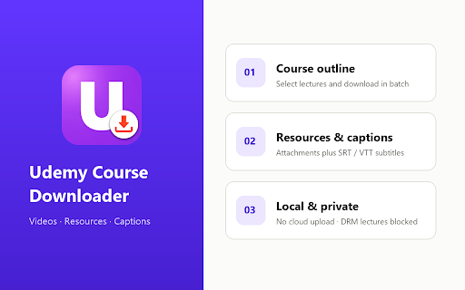 Udemy Course Downloader - Videos & Resources screenshot