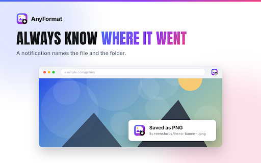 AnyFormat - Save Image as JPG, PNG, WebP, GIF, PDF screenshot