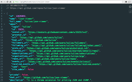 JSON Viewer screenshot