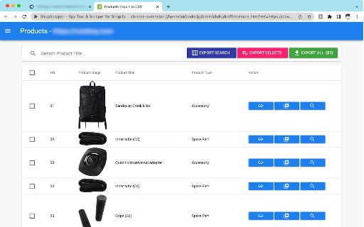 ShopScraper - Spy Tool & Scraper for Shopify screenshot