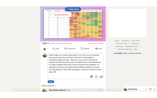 AI assistant for Linkedin screenshot