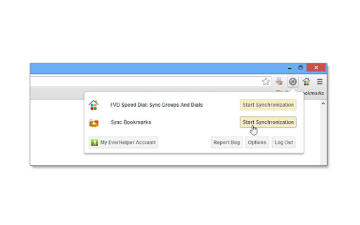 EverSync - Sync bookmarks, backup favorites screenshot